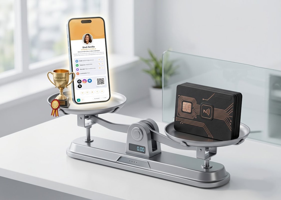 Carte virtuelle vs Carte NFC : Pourquoi le 100 % digital est le choix le plus agile